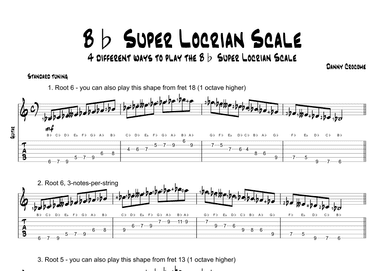 Bb Super Locrian Scale (4 Ways to Play)