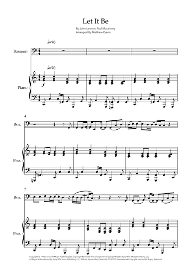 Let It Be (arr. Matthew pyeon)