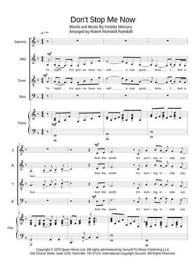 Don't Stop Me Now (arr. Robert Ramskill)