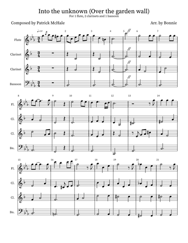 Over The Garden Wall (arr. Bonnie Bao)