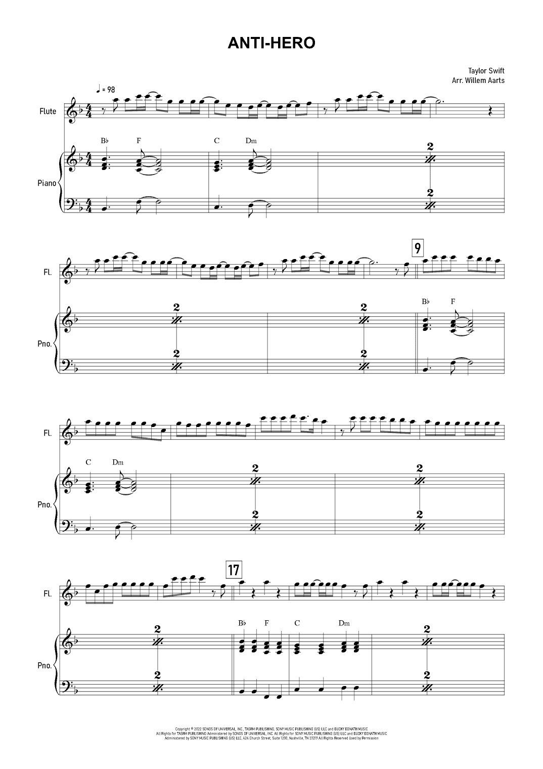 Anti-hero (arr. Willem Aarts)