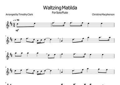 Waltzing Matilda (arr. Timothy Clark)