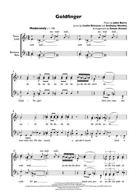 Goldfinger (arr. Simon Arnott)