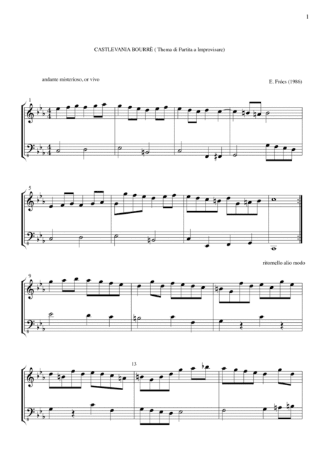 "Castlevania" Thema di Partita a Improvisare - (Easy)