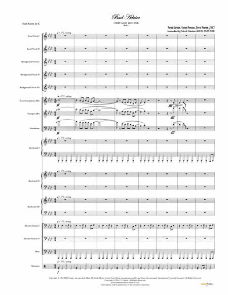 Bad Advice (arr. Patrick Sheehan)