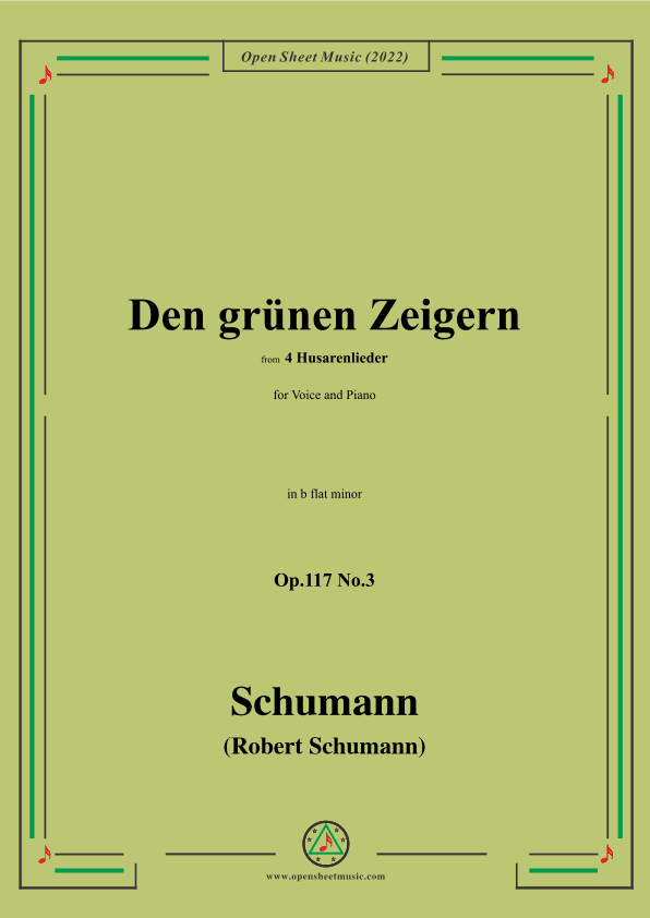 Schumann-Den grunen Zeigern,Op.117 No.3,in b flat minor (arr. OSM Press)