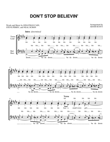 Don't Stop Believin' (arr. Adam Scott)