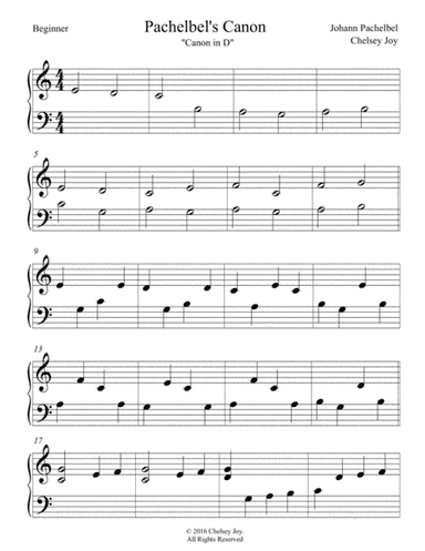 Pachelbel's Canon (Canon in D) (arr. Chelsey Joy)