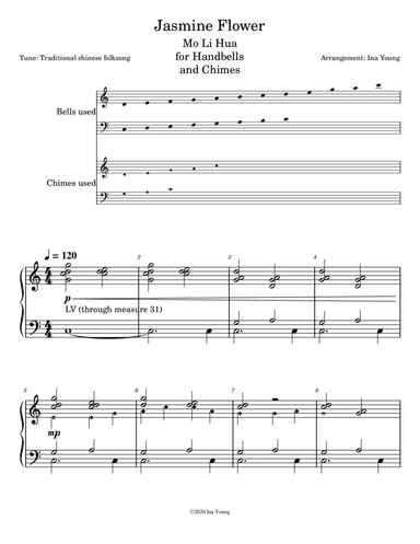 Jasmine Flower Handbell Arrangement (arr. Ina Young)