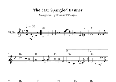 The Star-Spangled Banner (arr. Henrique F Mangoni)