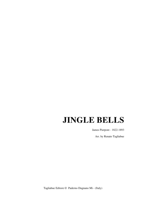 JINGLE BELLS - For Brass Quartett (arr. Renato Tagliabue)