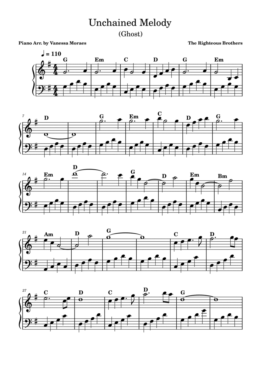 Unchained Melody (arr. Vanessa Moraes)