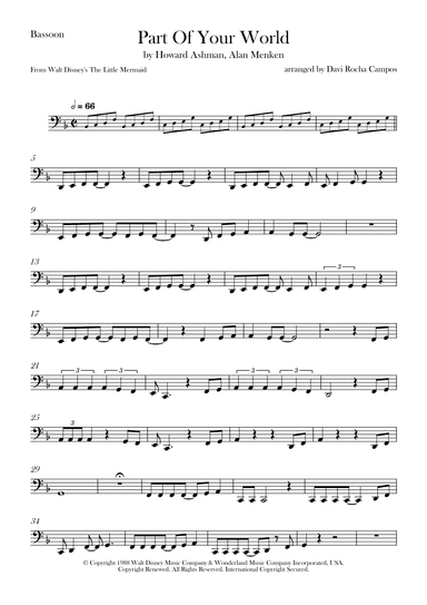 Part Of Your World (arr. Davi Rocha Campos)