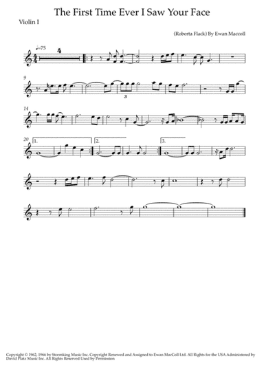The First Time Ever I Saw Your Face (arr. Caroline Pearsall)
