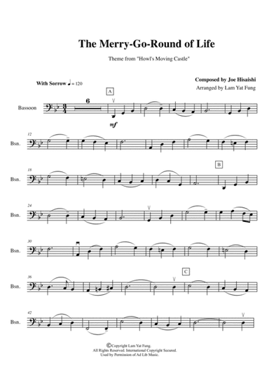 Merry-go-round Of Life (arr. Lam Yat Fung)