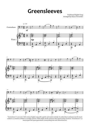Greensleeves (arr. Glauco Fernandes)