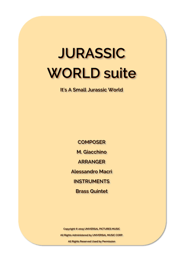 It's A Small Jurassic World (arr. Alessandro Macrì)