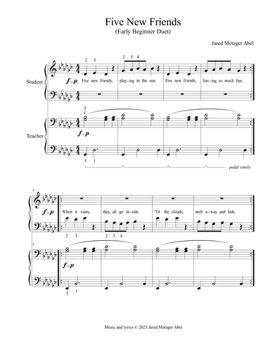 Five New Friends (Duet)