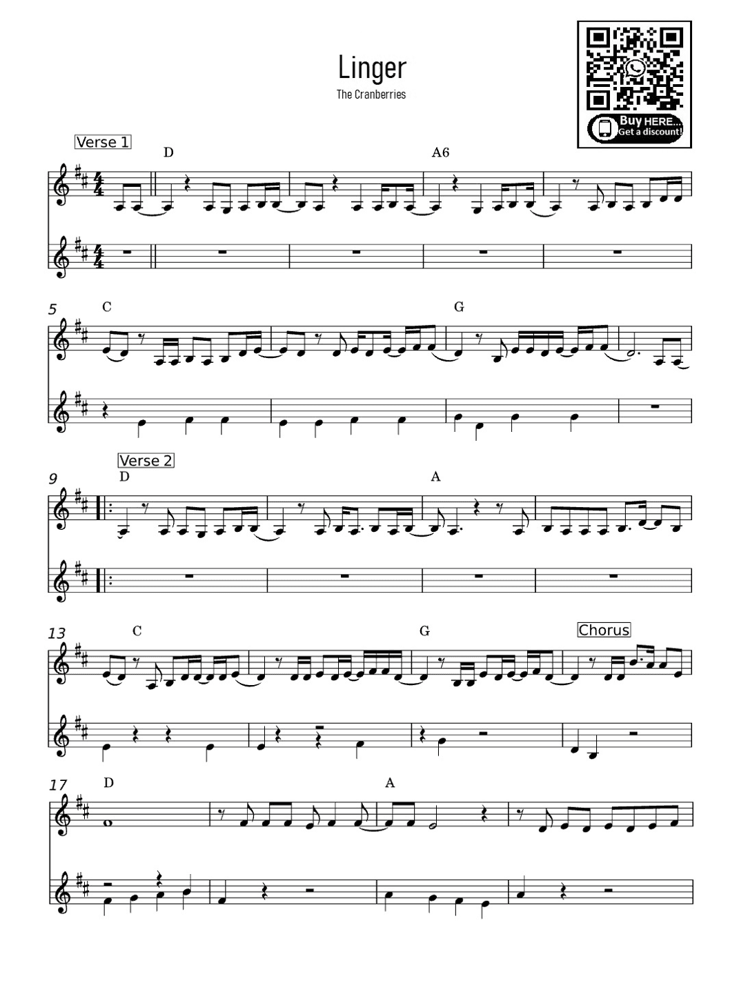 Linger (arr. eduardo)