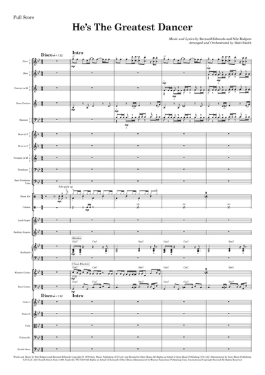 He's The Greatest Dancer (arr. Matt Smith)