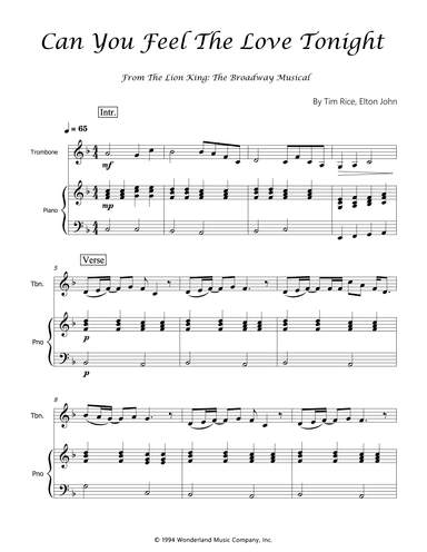 Can You Feel The Love Tonight (arr. Luís Gustavo Rossato)