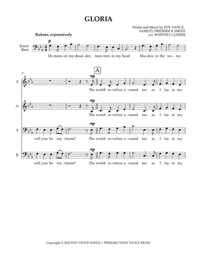 Gloria (arr. Whitney Lussier)