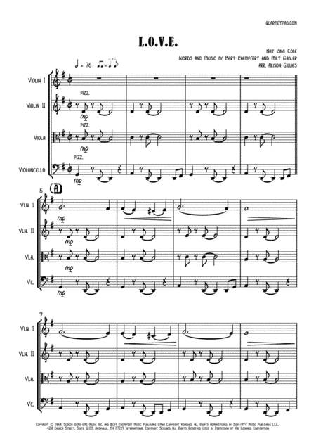 L-O-V-E (arr. Alison Gillies)