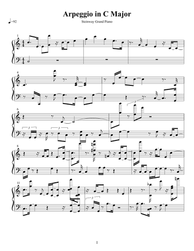 Arpeggio in C Major
