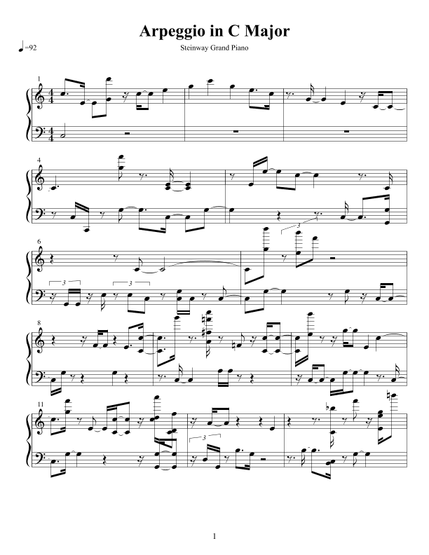 Arpeggio in C Major