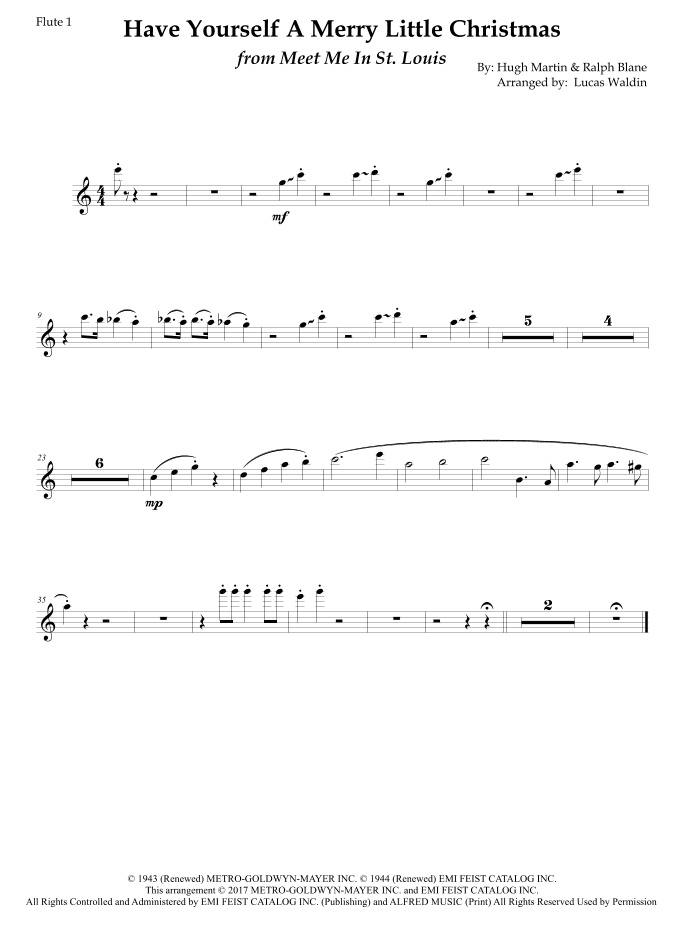 Have Yourself A Merry Little Christmas (arr. Lucas Waldin)