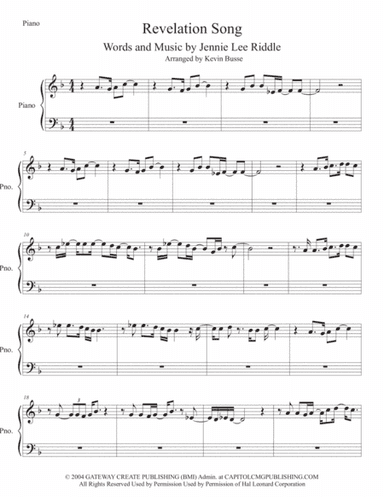 Revelation Song (arr. Kevin Busse)