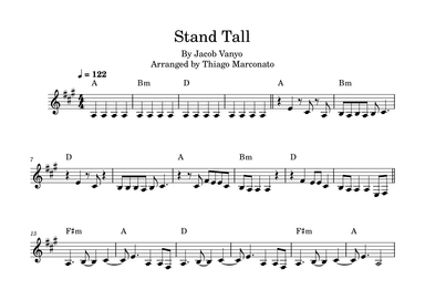 Stand Tall (arr. Thiago Marconato)