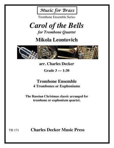 Carol of the Bells for Trombone Ensemble (arr. Charles Decker)