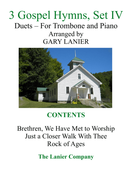 Gary Lanier: 3 GOSPEL HYMNS, Set IV (Duets for Trombone & Piano) (arr. Gary Lanier)