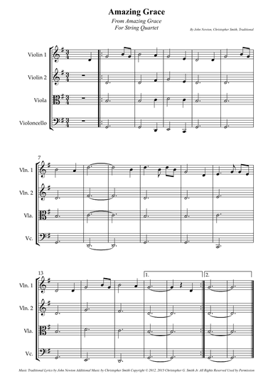 Amazing Grace (arr. Wesley S. SIlva)
