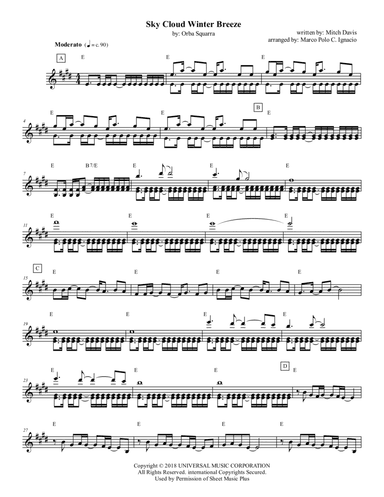 Sky Cloud Winter Breeze (arr. Marco Polo C. Ignacio)