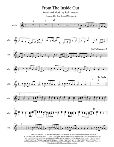 From The Inside Out (arr. José Daniel Morales A.)