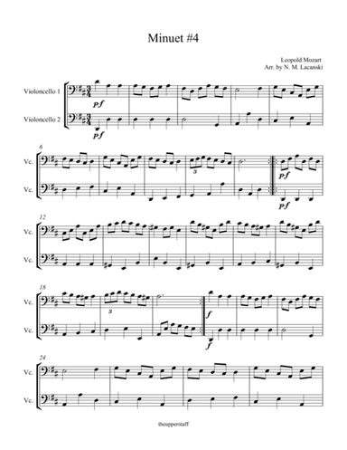 Minuet #4 (arr. Nick Lacanski)
