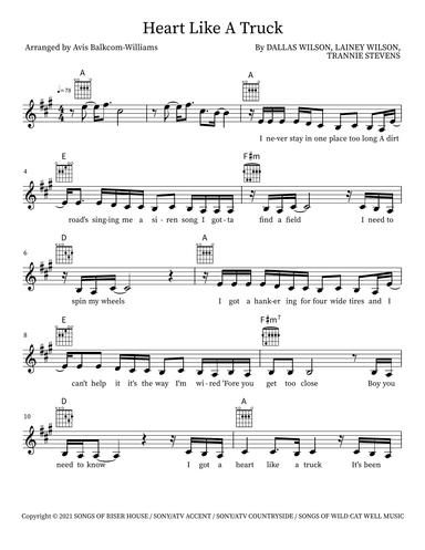 Heart Like A Truck (arr. Avis Balkcom-Williams)