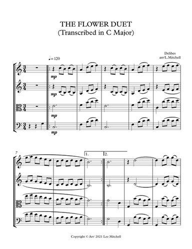 THE FLOWER DUET (arr. Lee Mitchell)