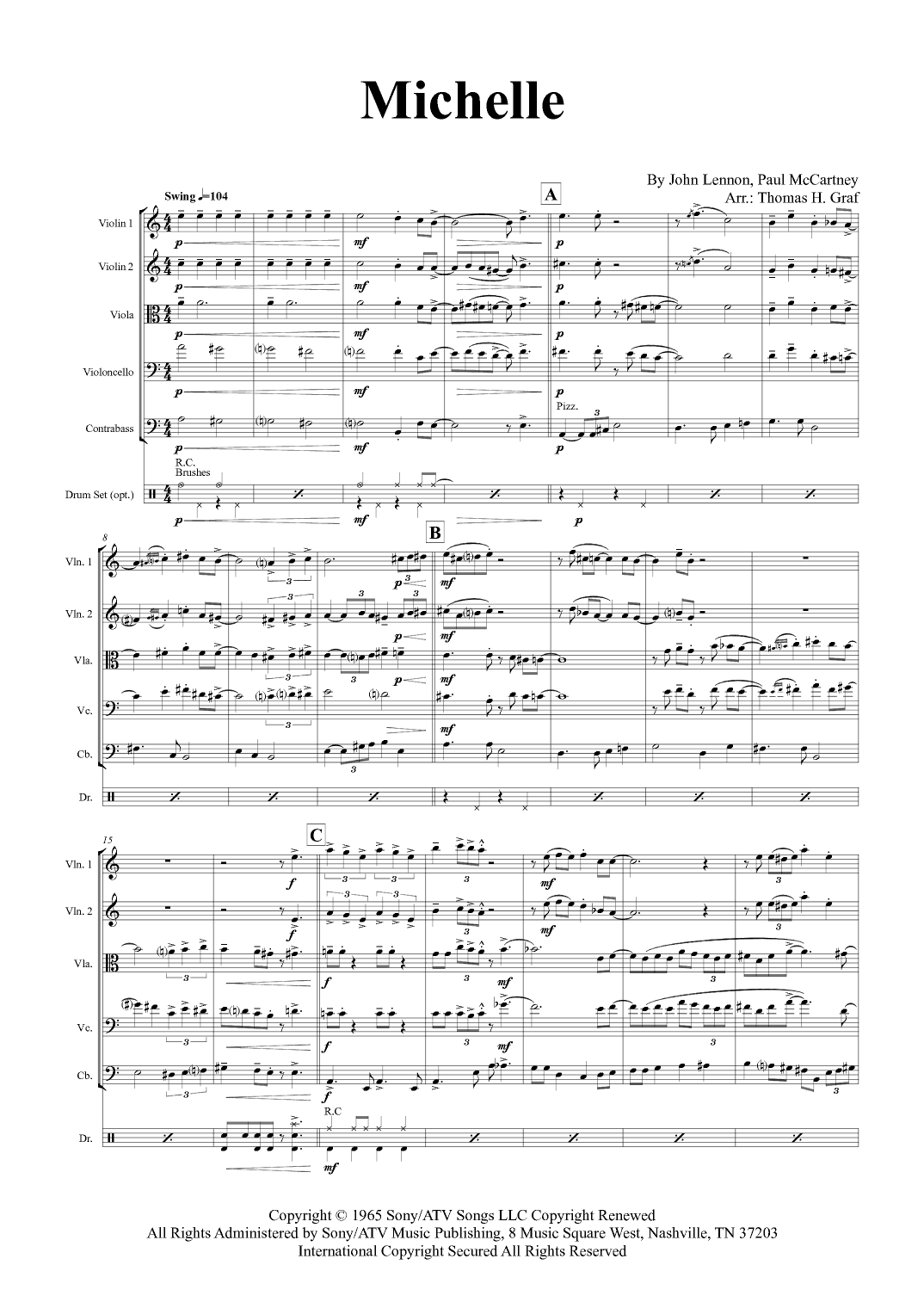 Michelle (arr. Thomas Graf)