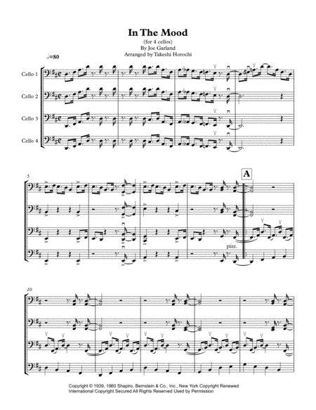 In The Mood (arr. Takeshi Horochi)