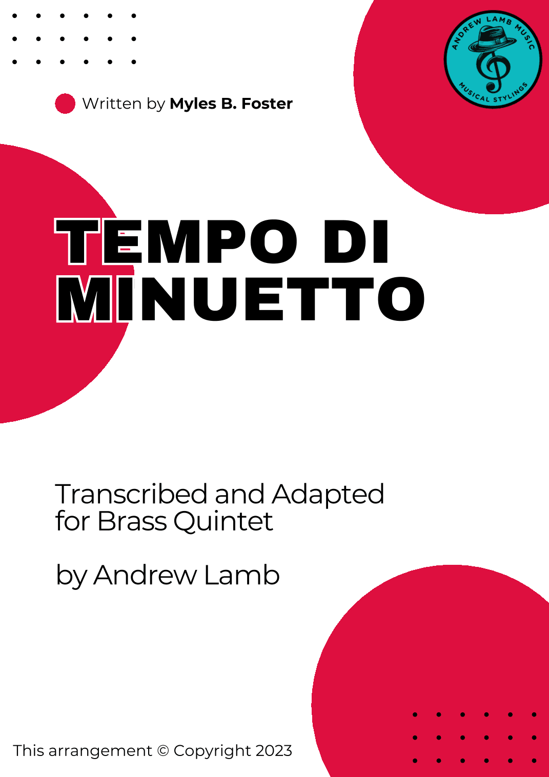 Myles Birket Foster | Tempo di Minuetto | for Brass Quintet (arr. Andrew Lamb)