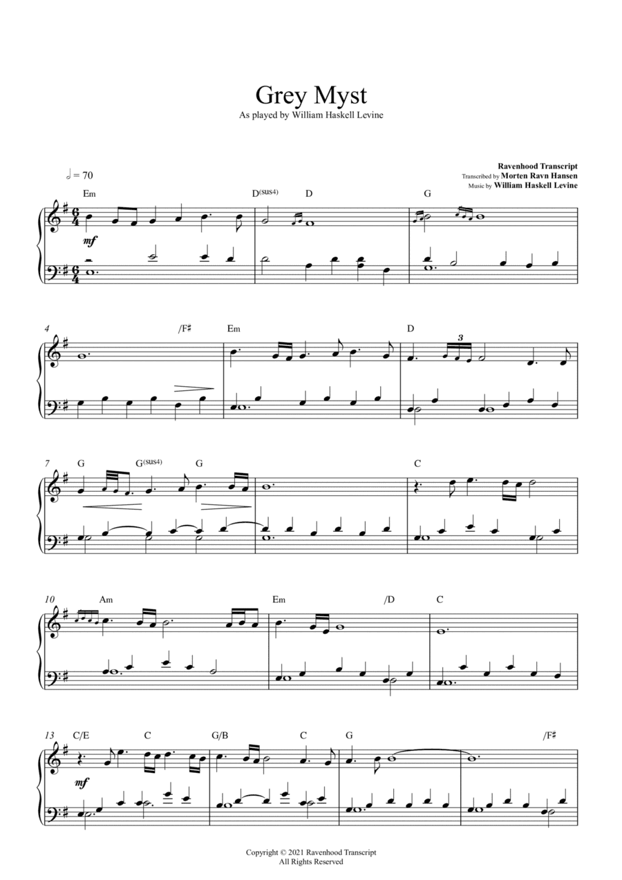 CELTIC PIANO - Grey Myst