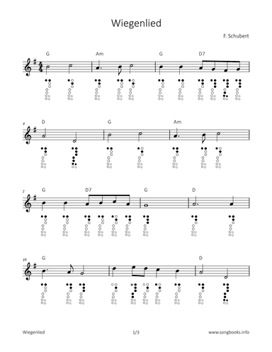 Wiegenlied (arr. songbooks.info)