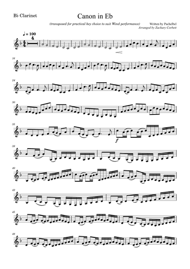 Canon in D (arr. Zachary Corbett)