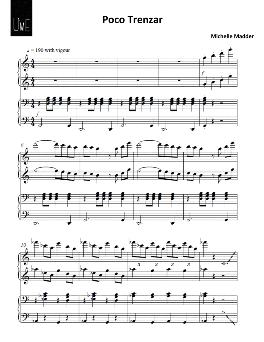 Poco Trenzar - Piano Duet