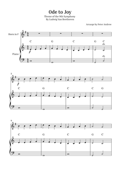 Ode to Joy (arr. Peter Andrew)