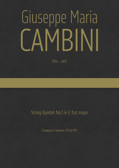 Cambini - String Quintet No.1 in E flat major (arr. J.G. Cucó Barber)