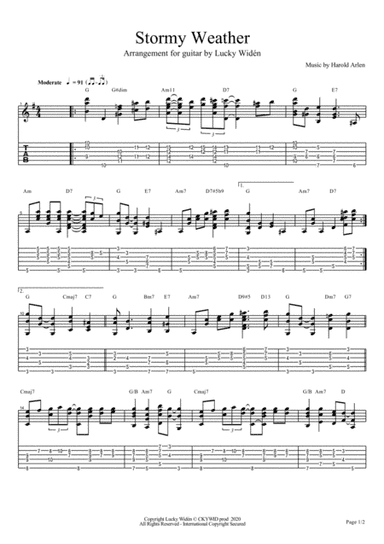 Stormy Weather (keeps Rainin' All The Time) (arr. Lucky Widén)
